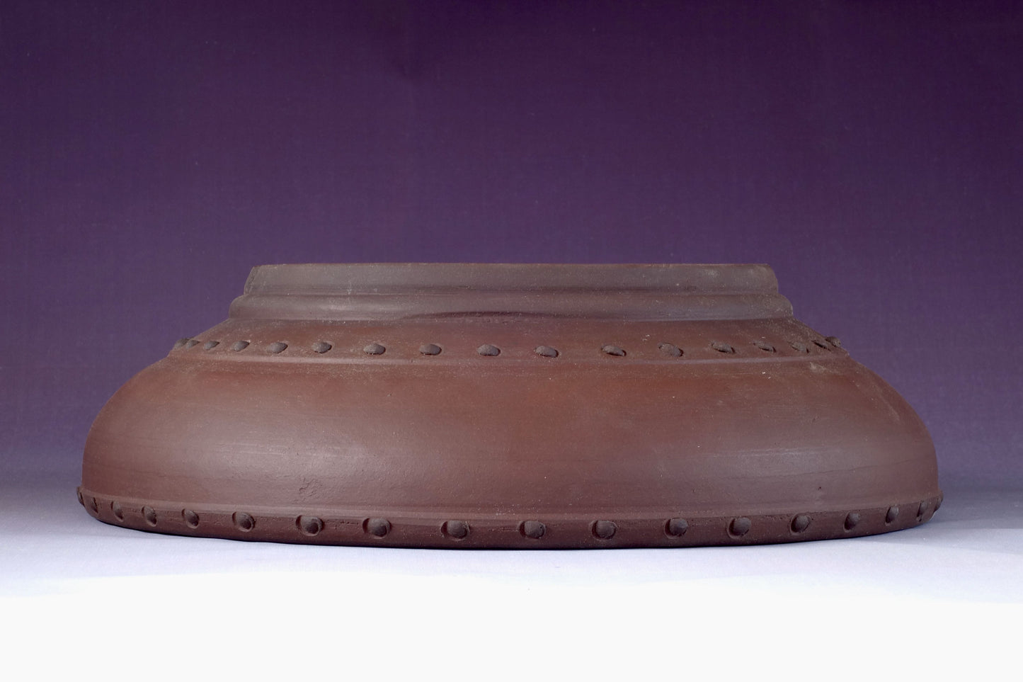 Japanese Bonsai Pot by Toyo (Tokoname) 13in (33cm), round taiko