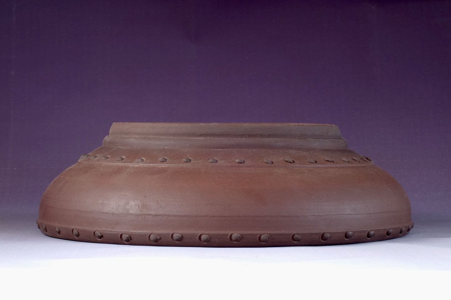 Japanese Bonsai Pot by Toyo (Tokoname) 13in (33cm), round taiko