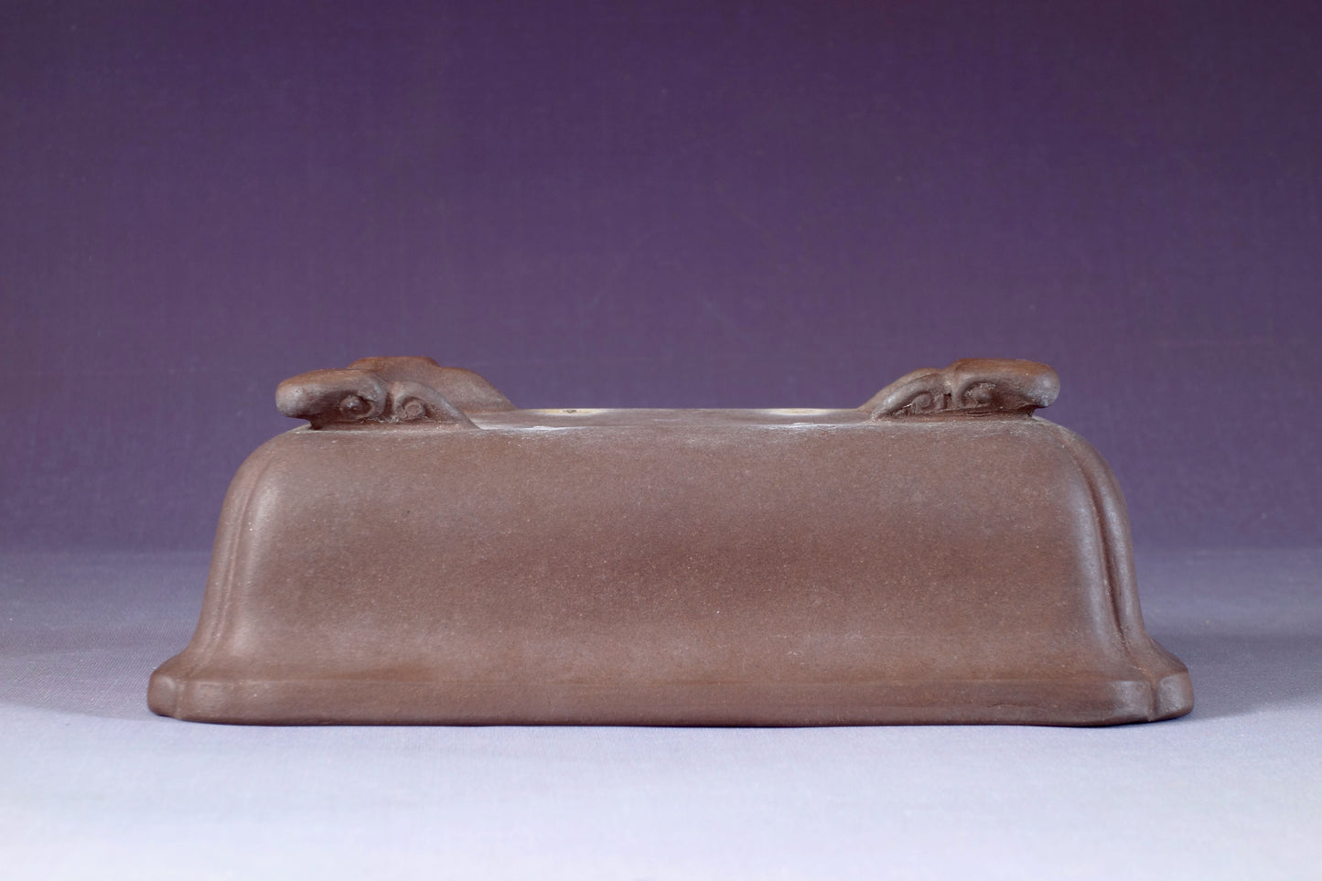 Chinese Bonsai Pot by Touinken - 6¾in (17cm)- Unglazed Shokodo Rectangle