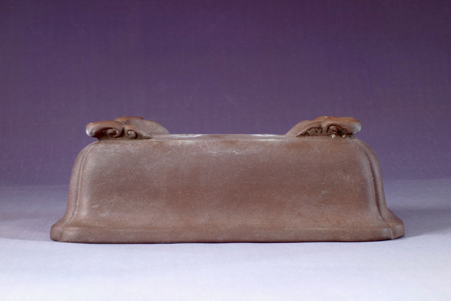 Chinese Bonsai Pot by Touinken - 6¾in (17cm)- Unglazed Shokodo Rectangle