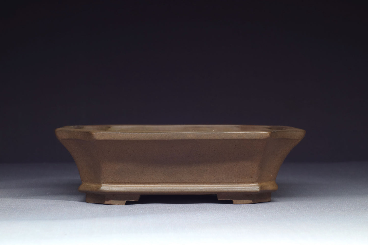 Japanese Bonsai Pot - 5½ (14cm) - Unglazed Rectangle