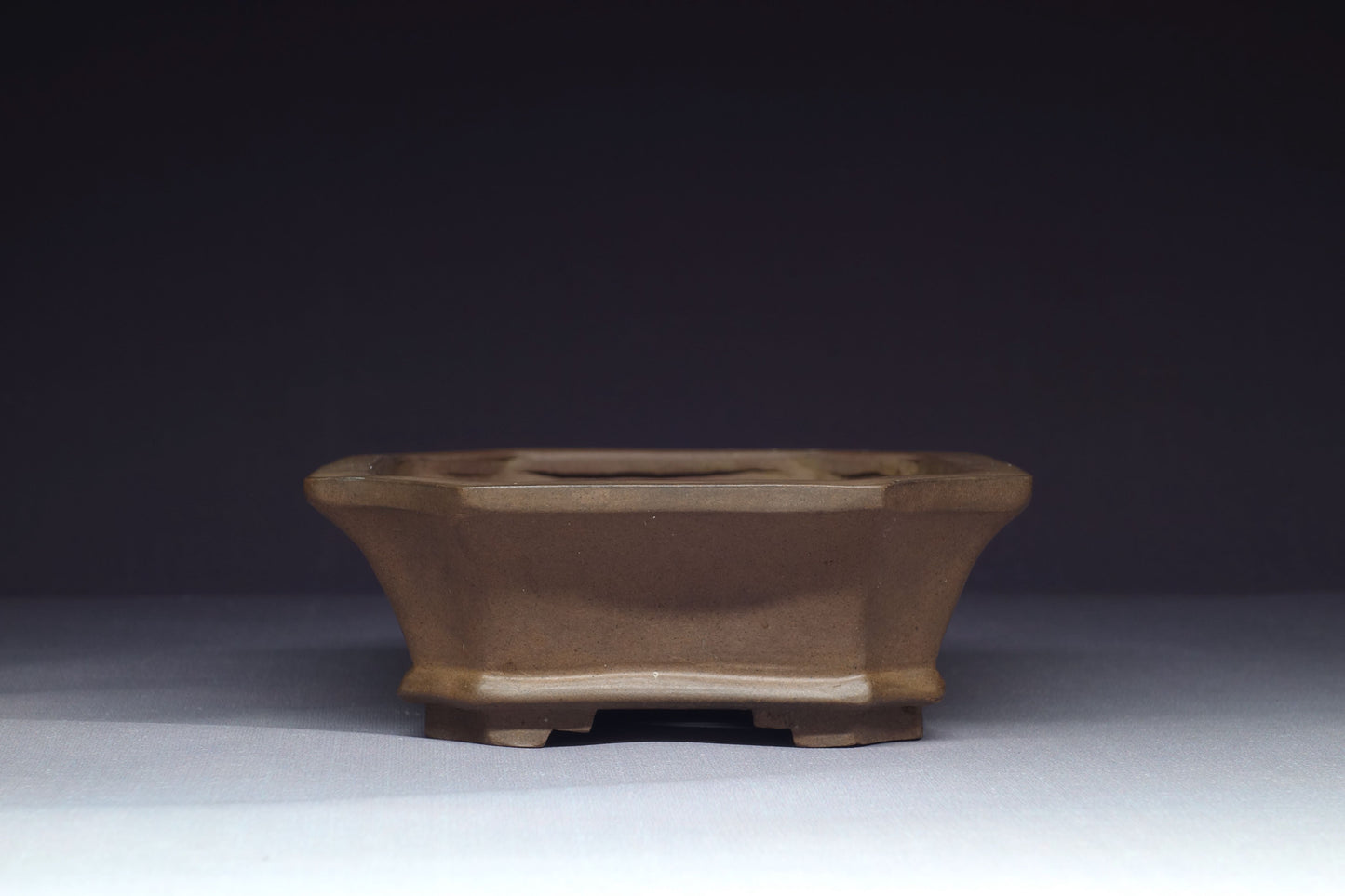 Japanese Bonsai Pot - 5½ (14cm) - Unglazed Rectangle