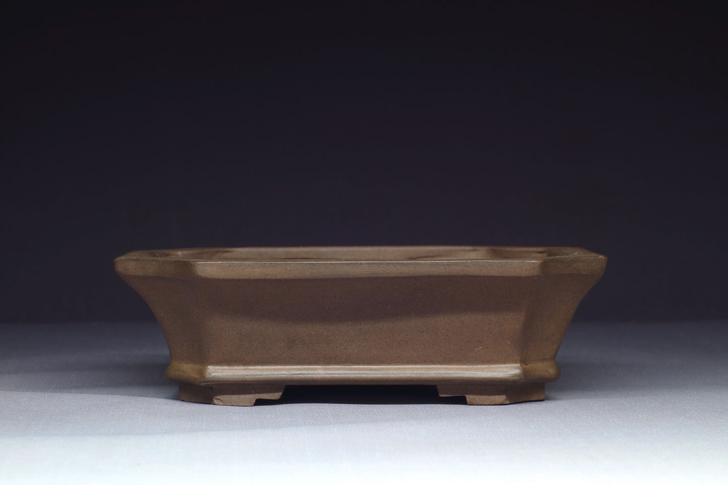 Japanese Bonsai Pot - 5½ (14cm) - Unglazed Rectangle