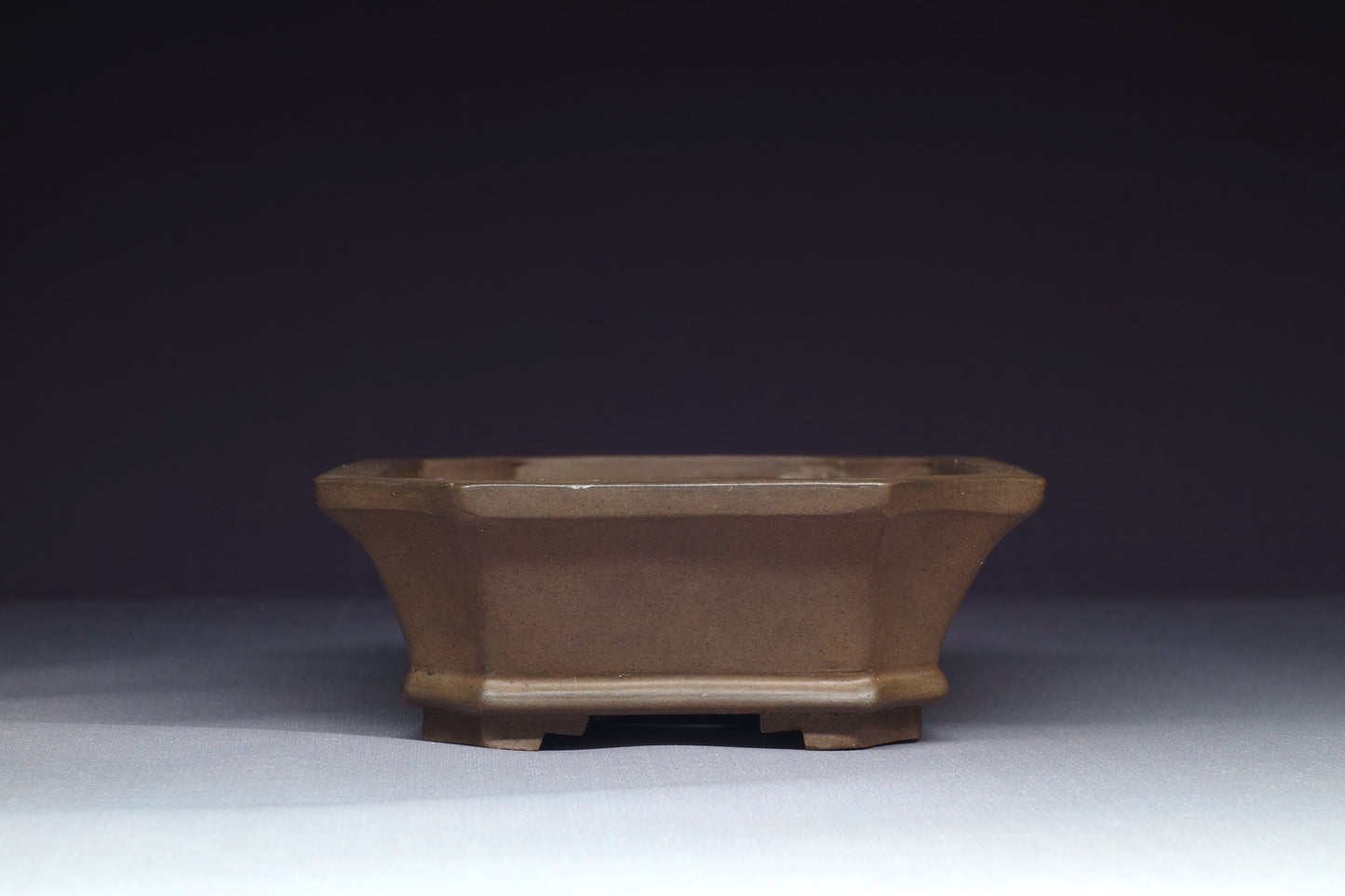 Japanese Bonsai Pot - 5½ (14cm) - Unglazed Rectangle