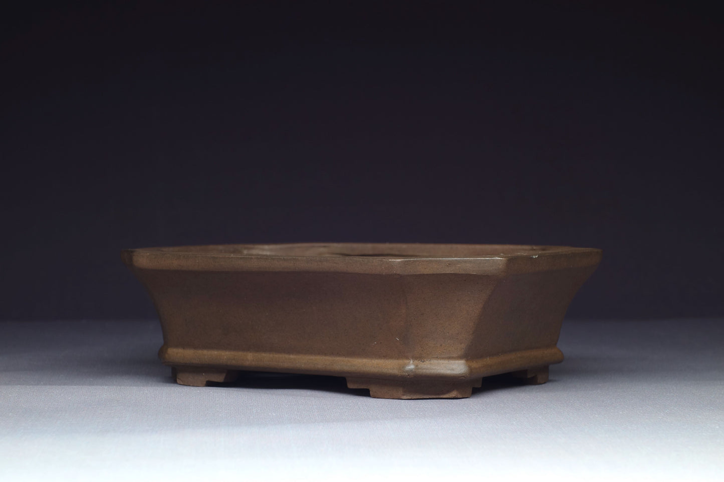 Japanese Bonsai Pot - 5½ (14cm) - Unglazed Rectangle