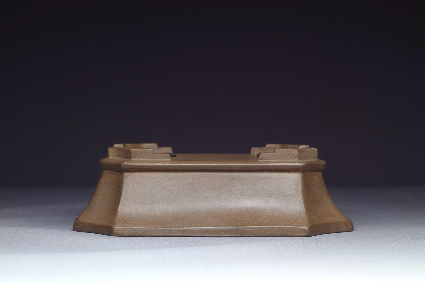 Japanese Bonsai Pot - 5½ (14cm) - Unglazed Rectangle