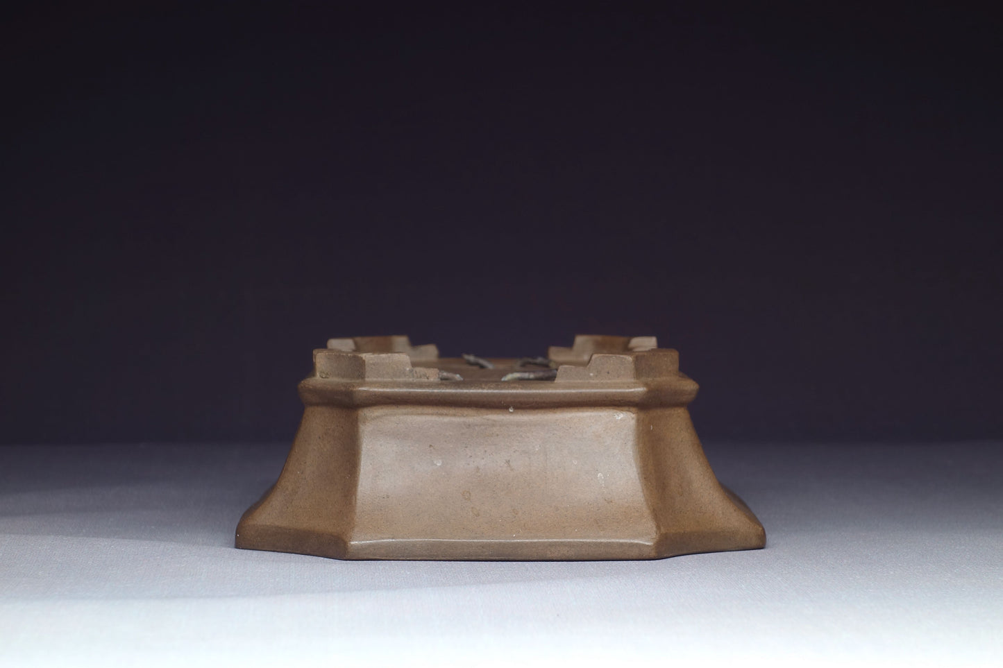 Japanese Bonsai Pot - 5½ (14cm) - Unglazed Rectangle