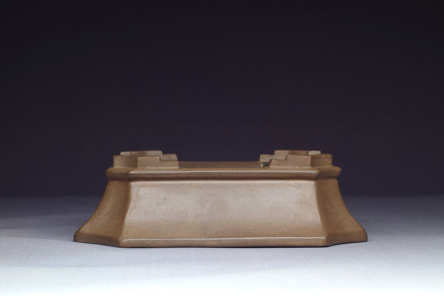 Japanese Bonsai Pot - 5½ (14cm) - Unglazed Rectangle