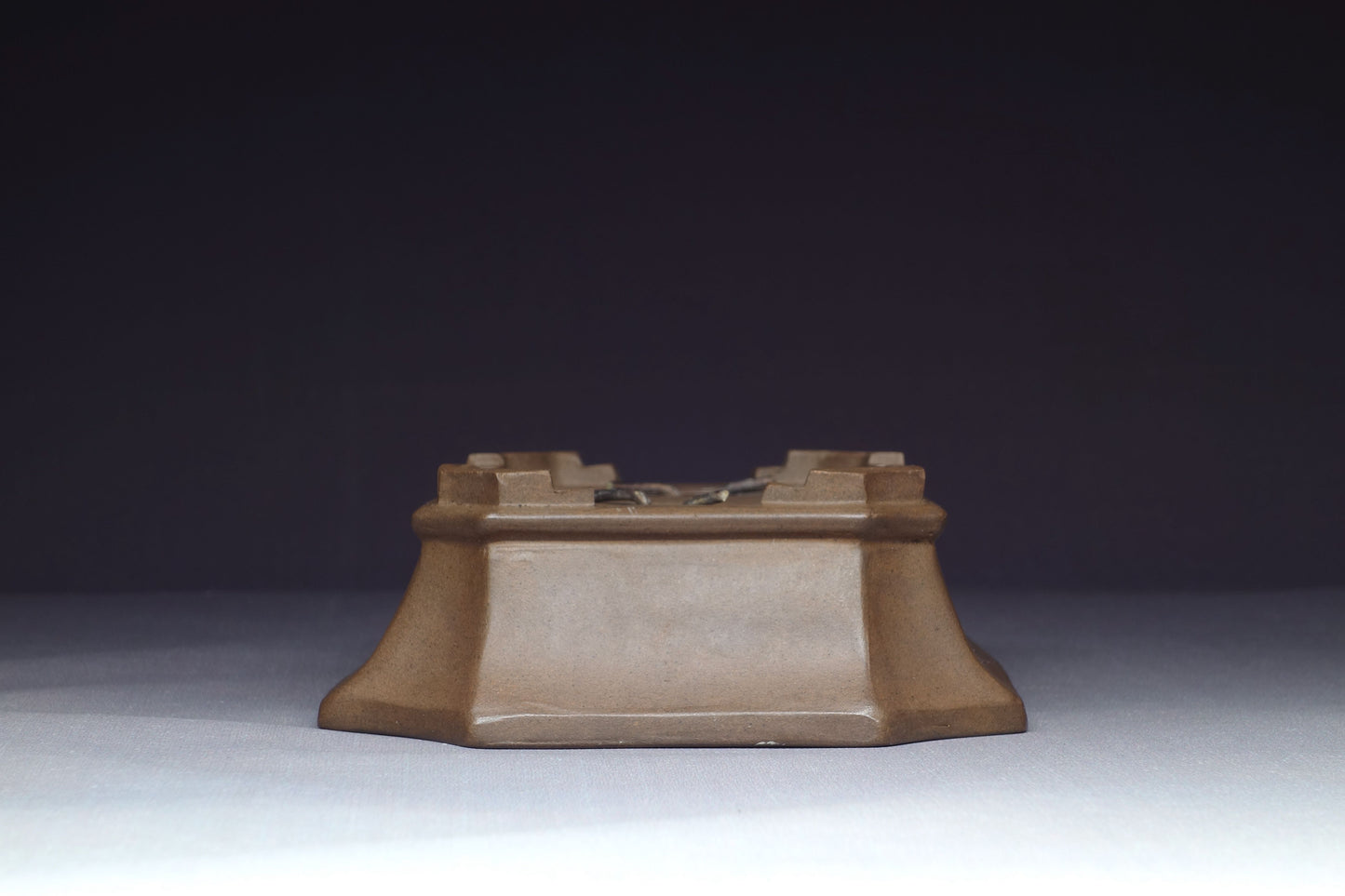 Japanese Bonsai Pot - 5½ (14cm) - Unglazed Rectangle