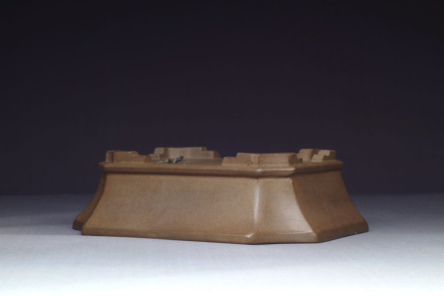 Japanese Bonsai Pot - 5½ (14cm) - Unglazed Rectangle