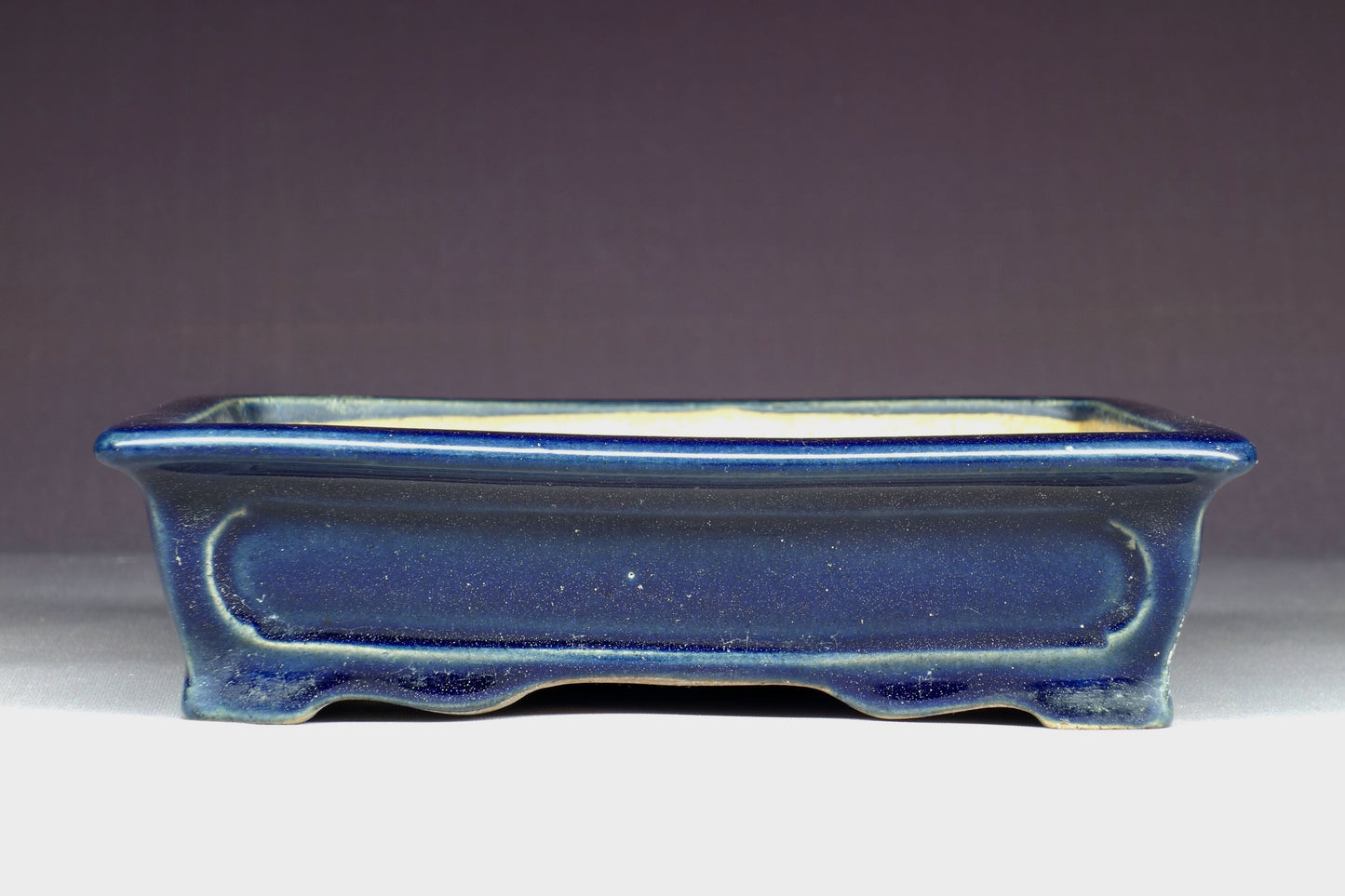 Bonsai Pot - Kinbon Commission 6½in (16cm) - Blue Rectangle