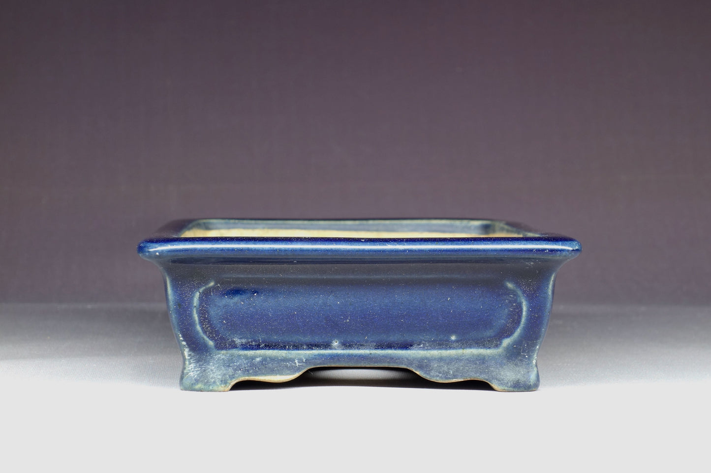 Bonsai Pot - Kinbon Commission 6½in (16cm) - Blue Rectangle