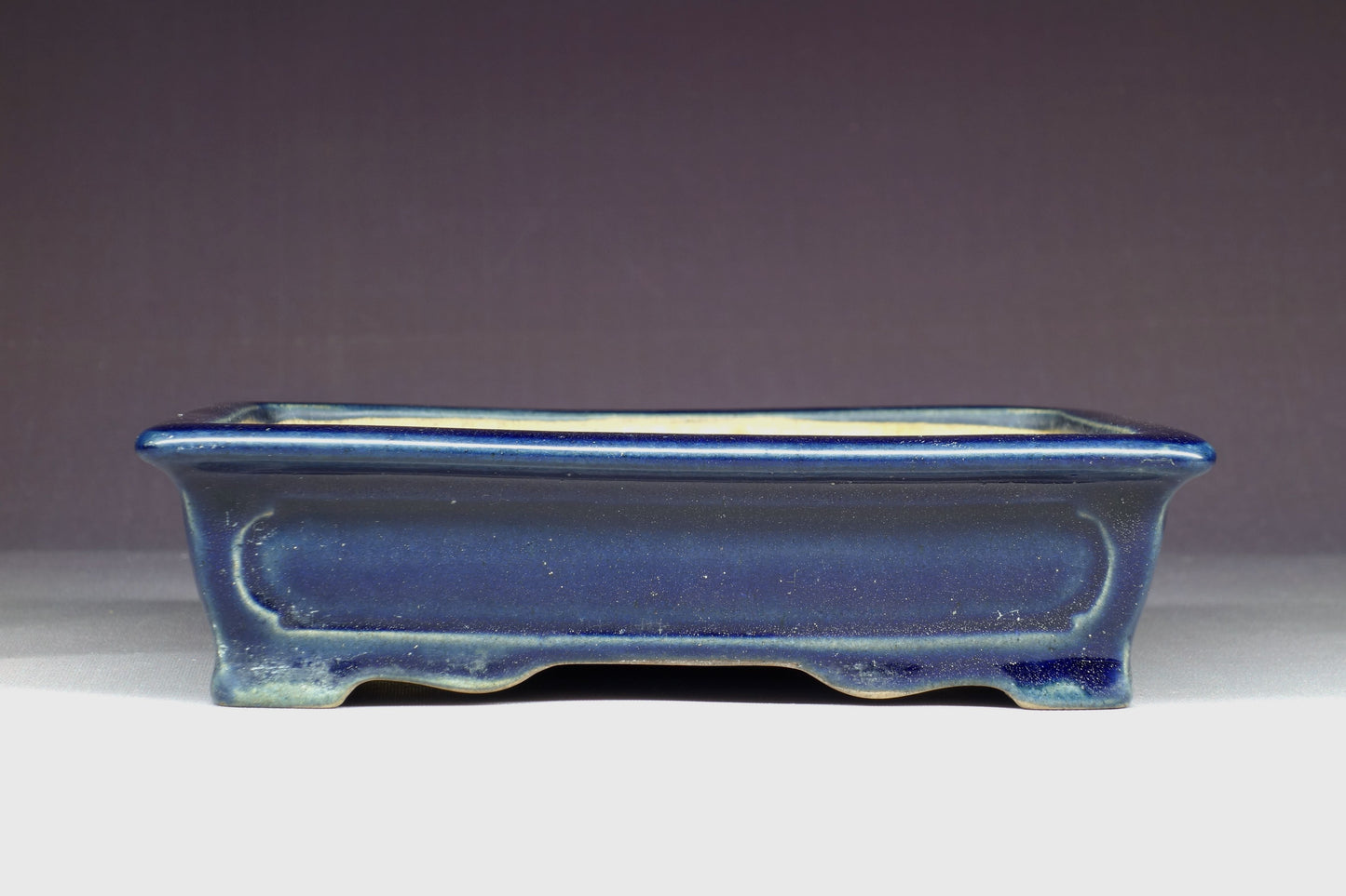 Bonsai Pot - Kinbon Commission 6½in (16cm) - Blue Rectangle