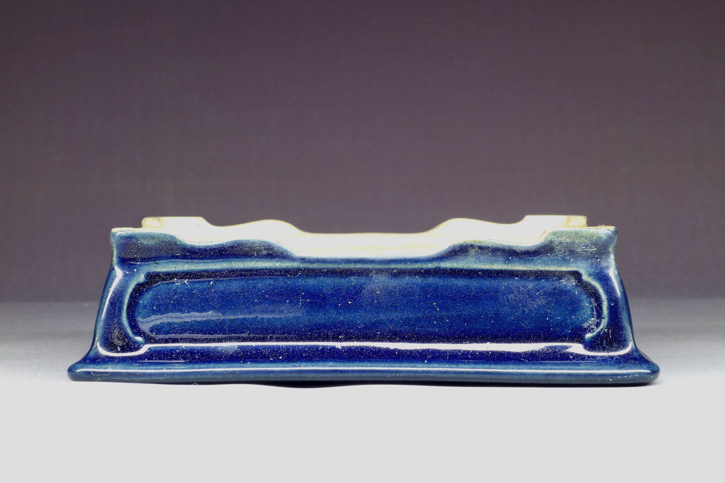 Bonsai Pot - Kinbon Commission 6½in (16cm) - Blue Rectangle