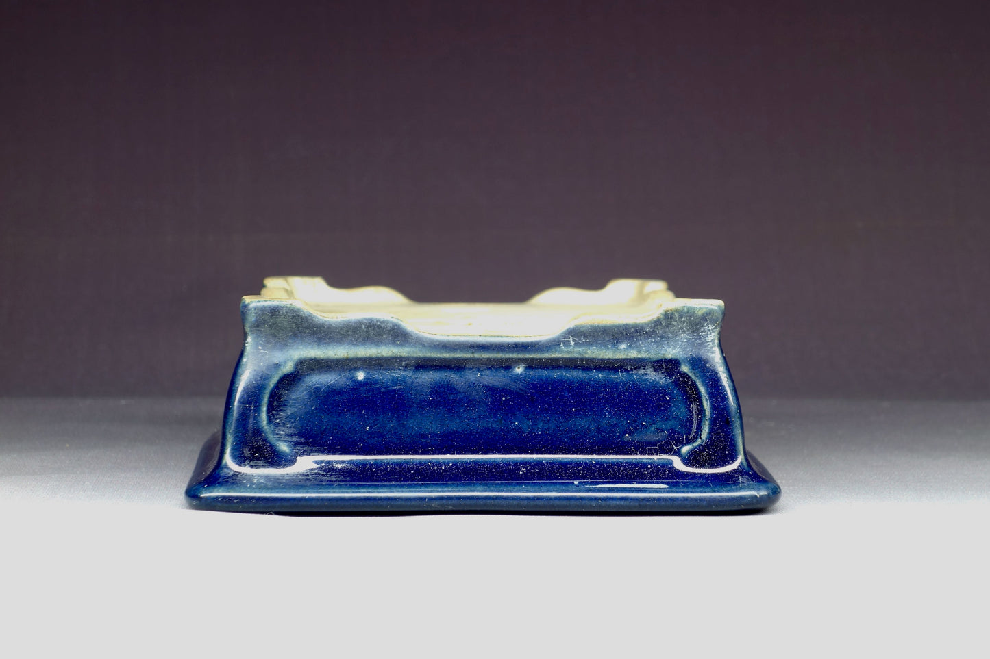 Bonsai Pot - Kinbon Commission 6½in (16cm) - Blue Rectangle