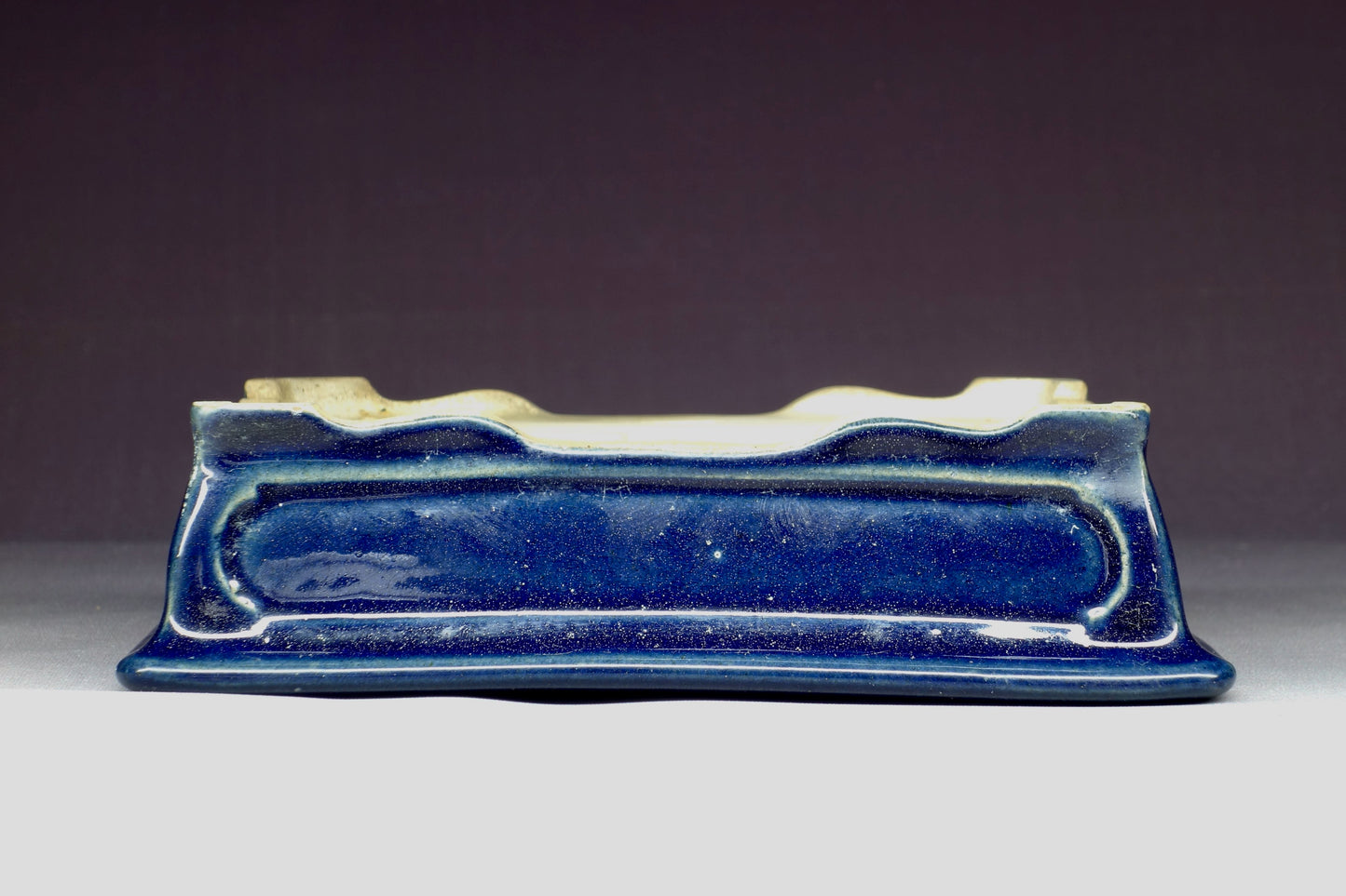 Bonsai Pot - Kinbon Commission 6½in (16cm) - Blue Rectangle