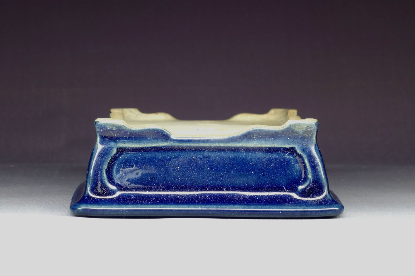 Bonsai Pot - Kinbon Commission 6½in (16cm) - Blue Rectangle