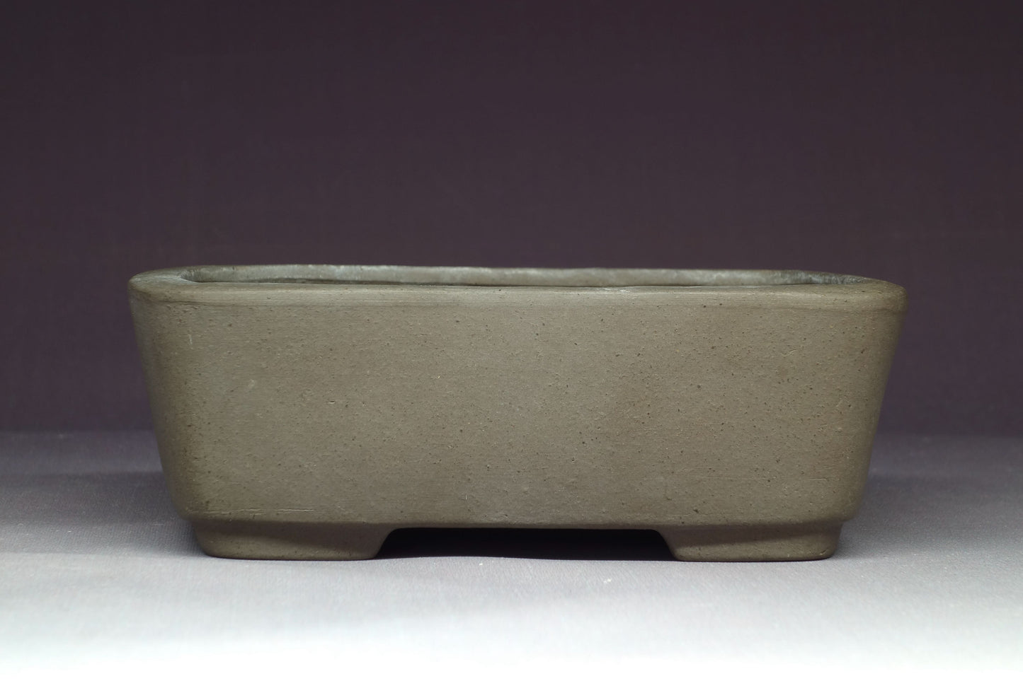 Bonsai Pot by Shozan (Tokoname) 5¾in (15cm) - Unglazed Shohin Rectangle