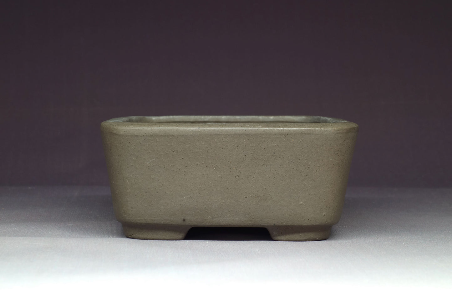 Bonsai Pot by Shozan (Tokoname) 5¾in (15cm) - Unglazed Shohin Rectangle