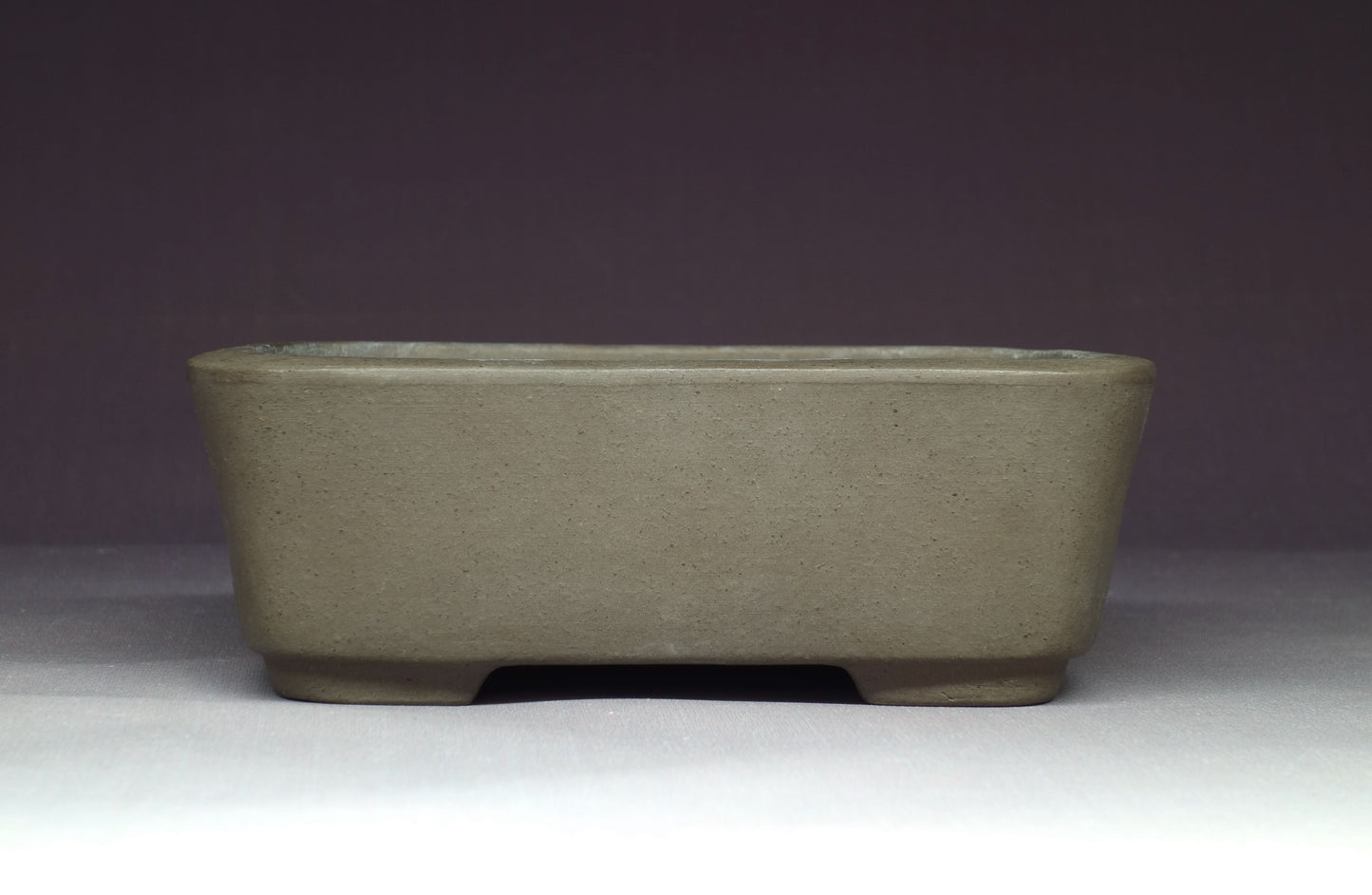 Bonsai Pot by Shozan (Tokoname) 5¾in (15cm) - Unglazed Shohin Rectangle