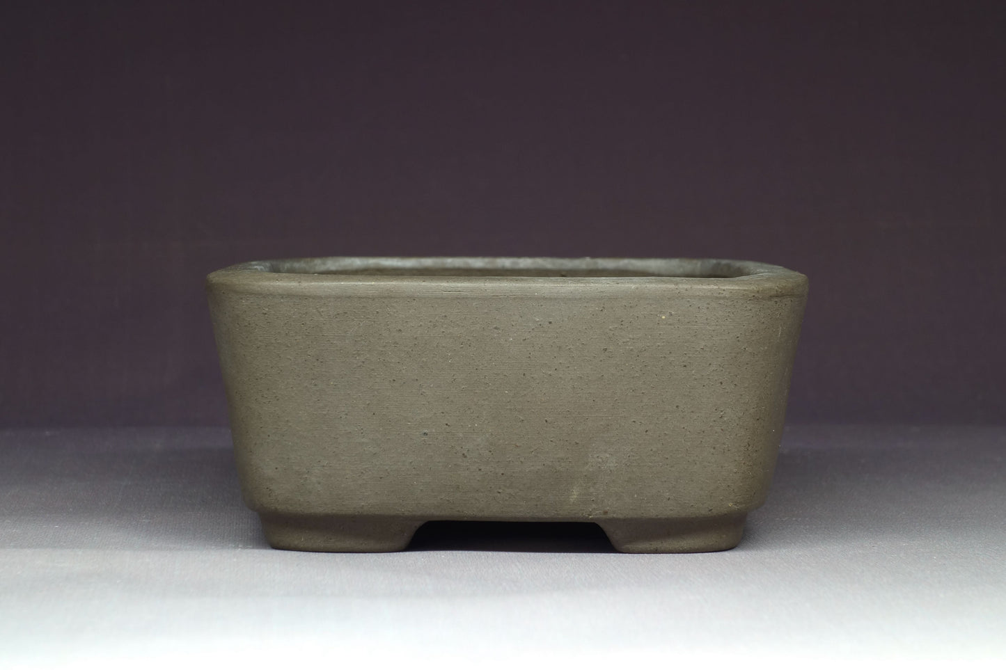 Bonsai Pot by Shozan (Tokoname) 5¾in (15cm) - Unglazed Shohin Rectangle