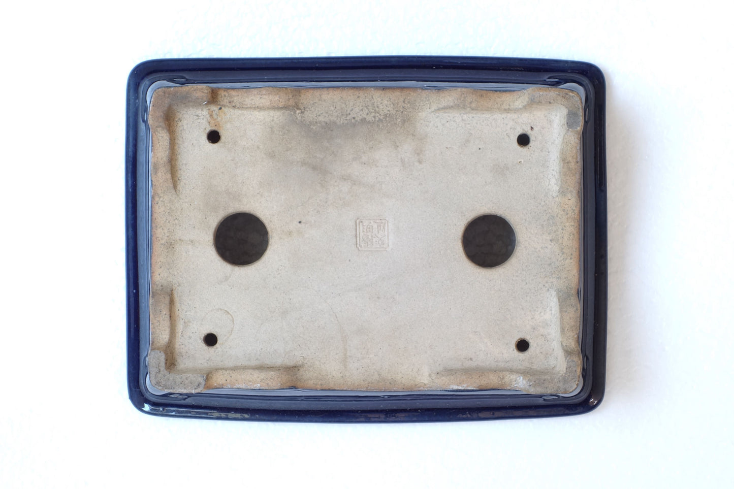 Bonsai Pot - Kinbon Commission 6½in (16cm) - Blue Rectangle