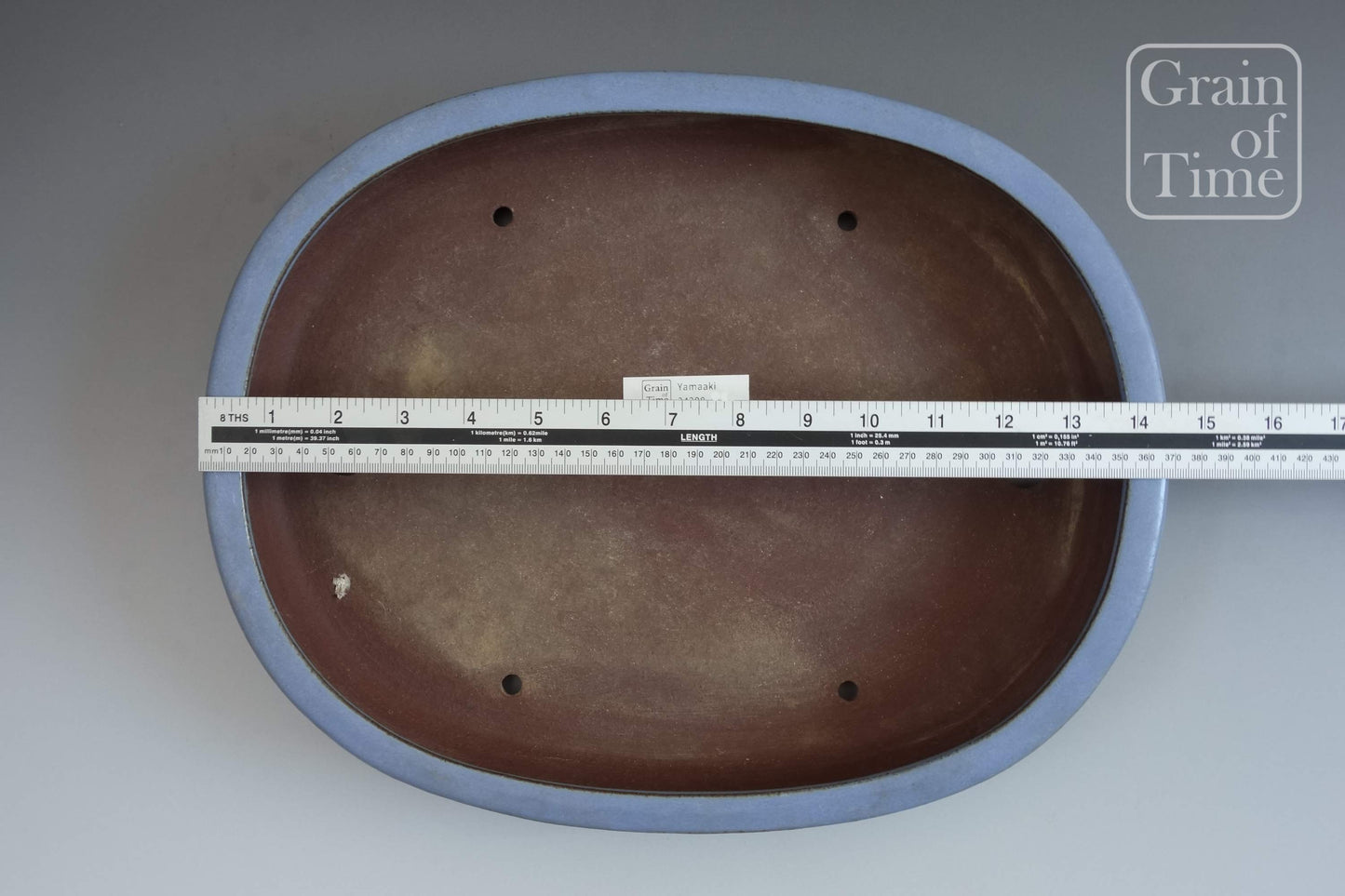 Yamaaki (Tokoname) 3rd Gen - Kinyo Blue Oval - 14½ in (37cm)