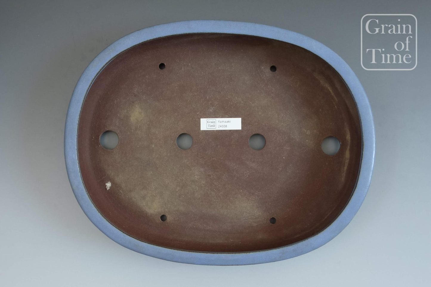 Yamaaki (Tokoname) 3rd Gen - Kinyo Blue Oval - 14½ in (37cm)