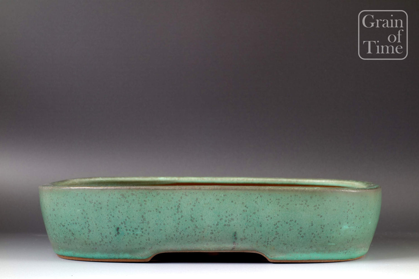 Yamafusa /Sanbo (Tokoname) - Green Rounded Rectangle - 13⅝ in (35cm)
