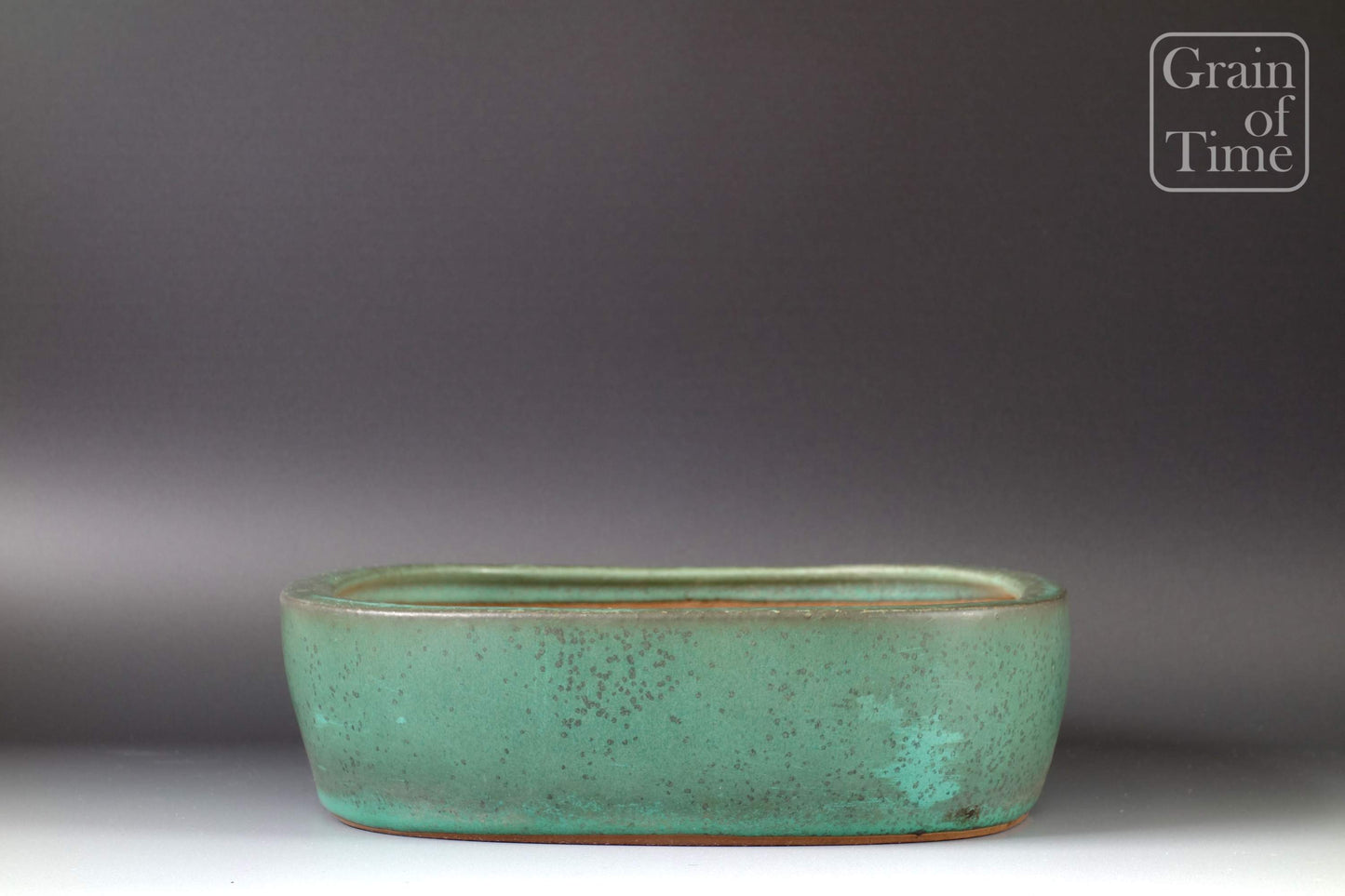 Yamafusa /Sanbo (Tokoname) - Green Rounded Rectangle - 13⅝ in (35cm)