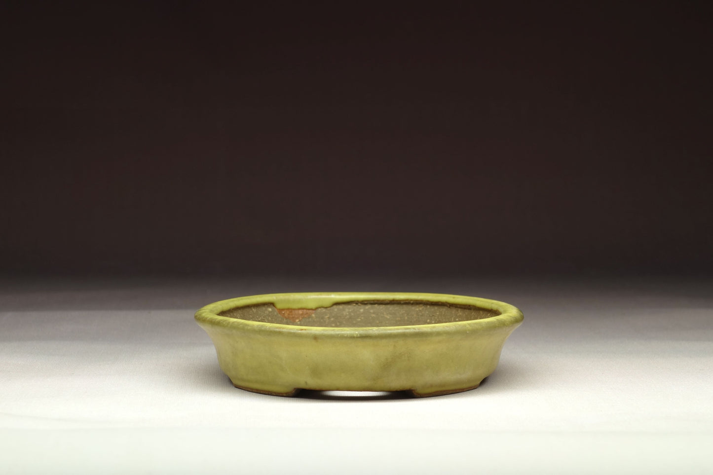 Blue Ceramic Bonsai Pot - Oval 20