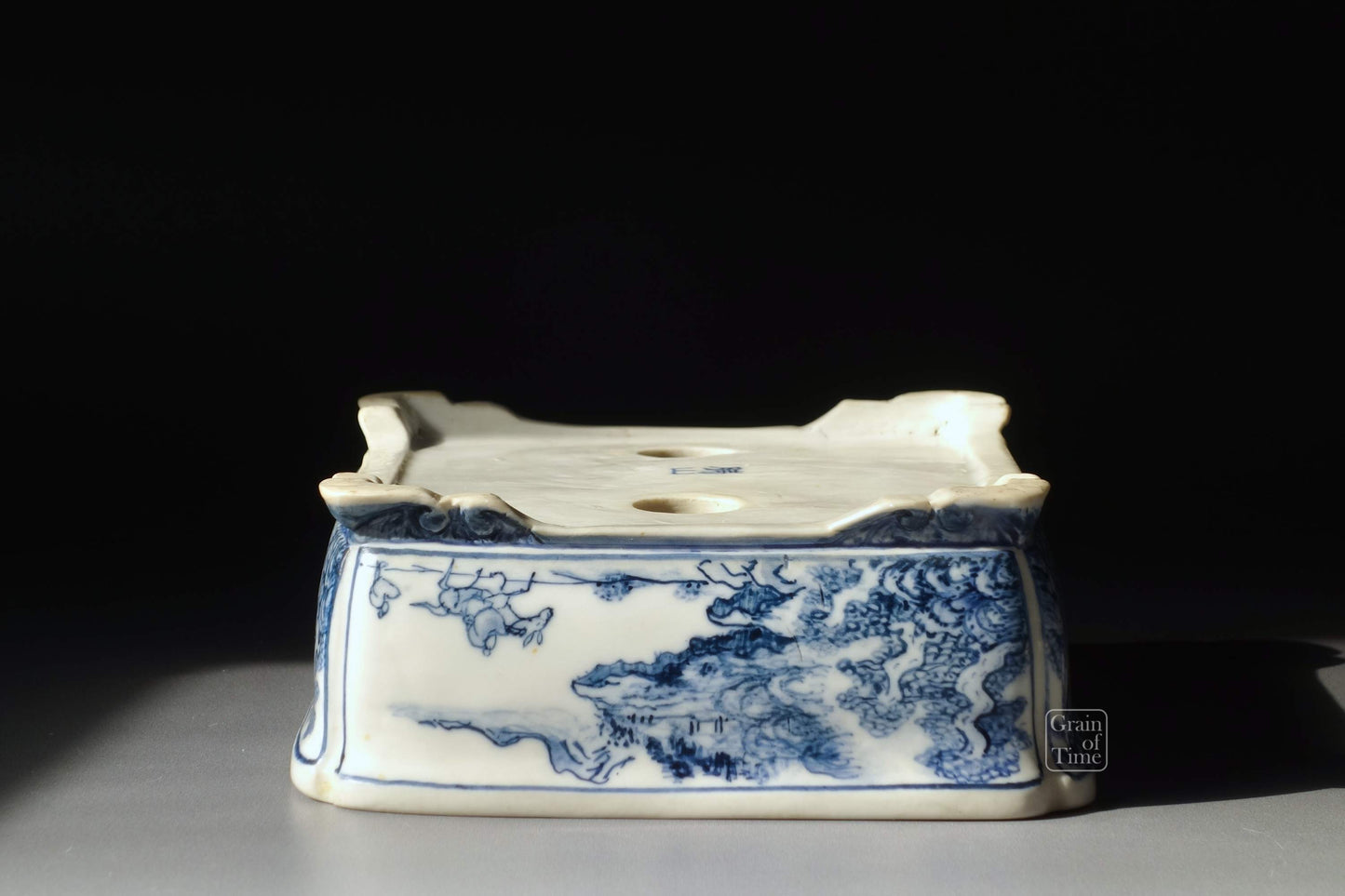 (24351) Joshu Katsuyama - Sometsuke Painted Rectangle - 5⅜ in (14cm)