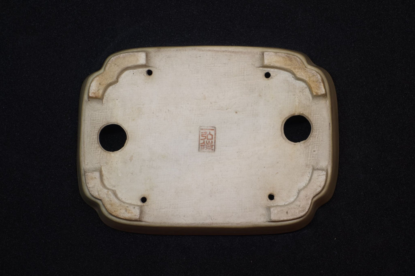 Ivory Corner-cut Rectangle by Ikko (Tokoname) - 6in (15cm)