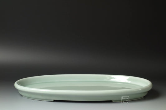 (24681) Juetsu Celadon Suiban - 15½ in (39cm)