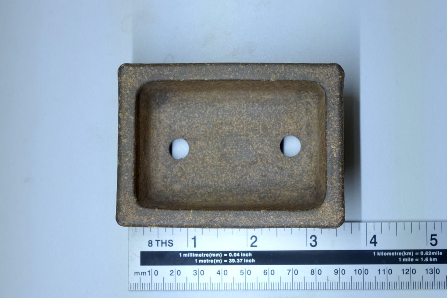 Mame Unglazed Rectangle by Sugiura Keisen - 87mm