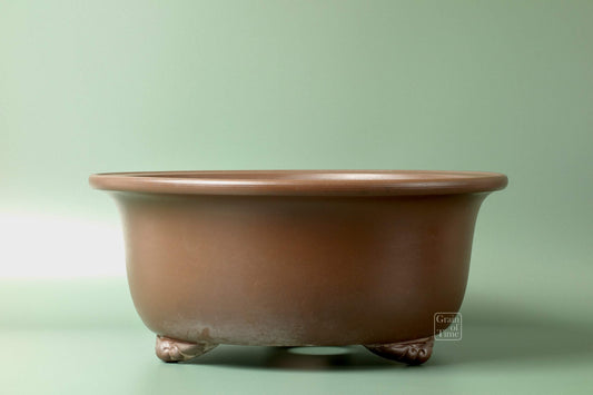 24597: Ichiyu (Tokoname) - Unglazed Tub - 13in (33 cm)