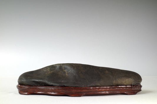 24284 - Kamuikotan (Chlorite) Suiseki - 13⅝ in (35cm)