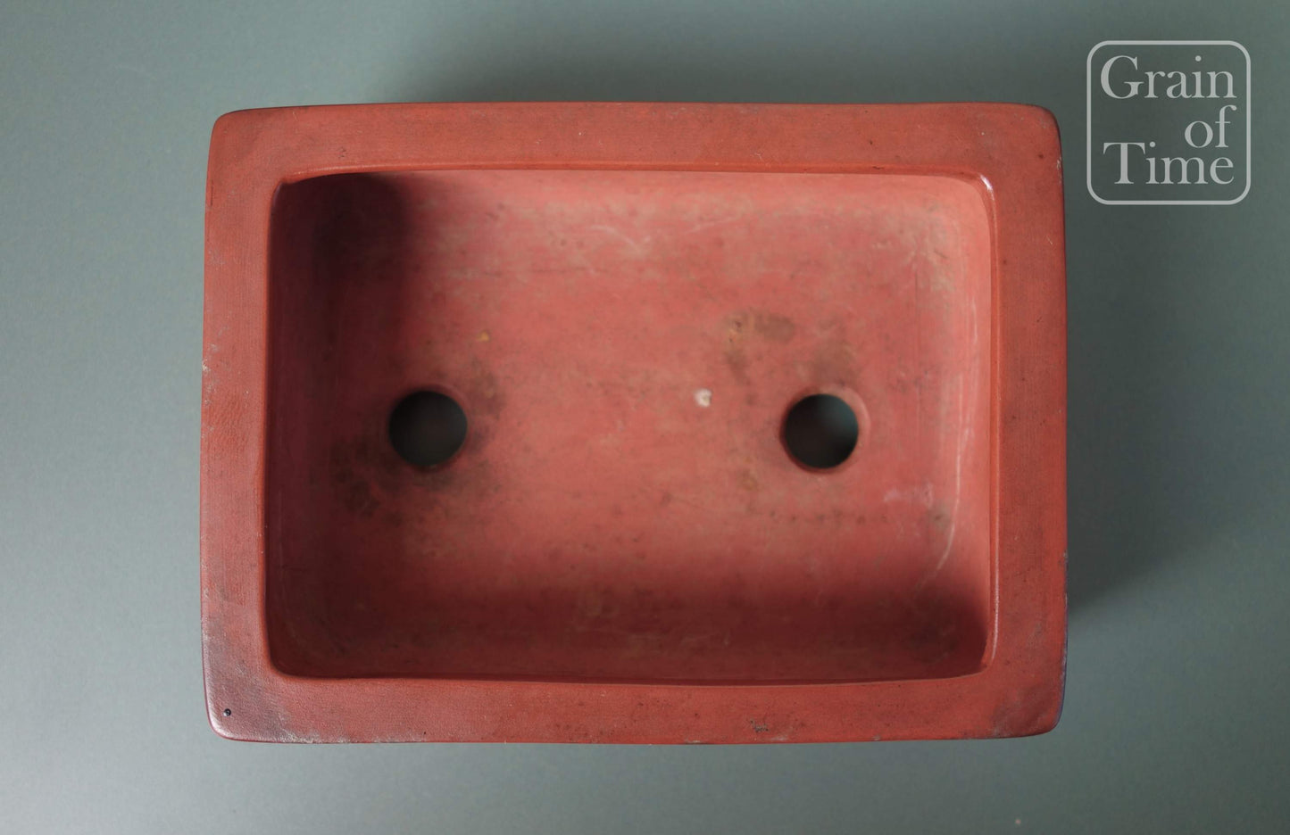 Togen (Tokoname) - Carved Unglazed Rectangle - 5in (13cm)