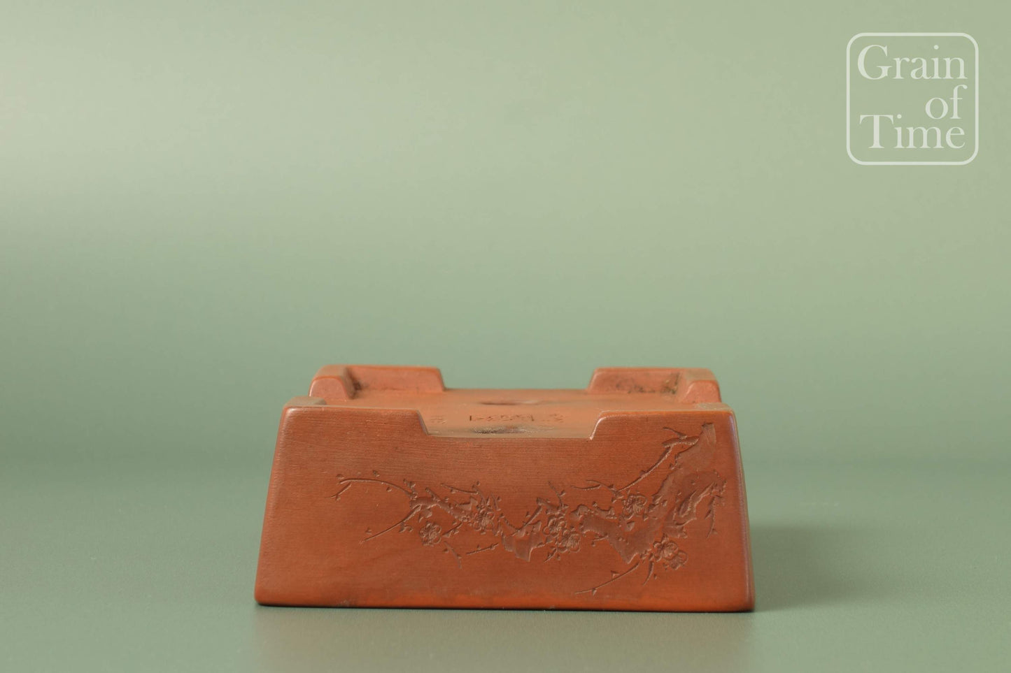 Togen (Tokoname) - Carved Unglazed Rectangle - 5in (13cm)