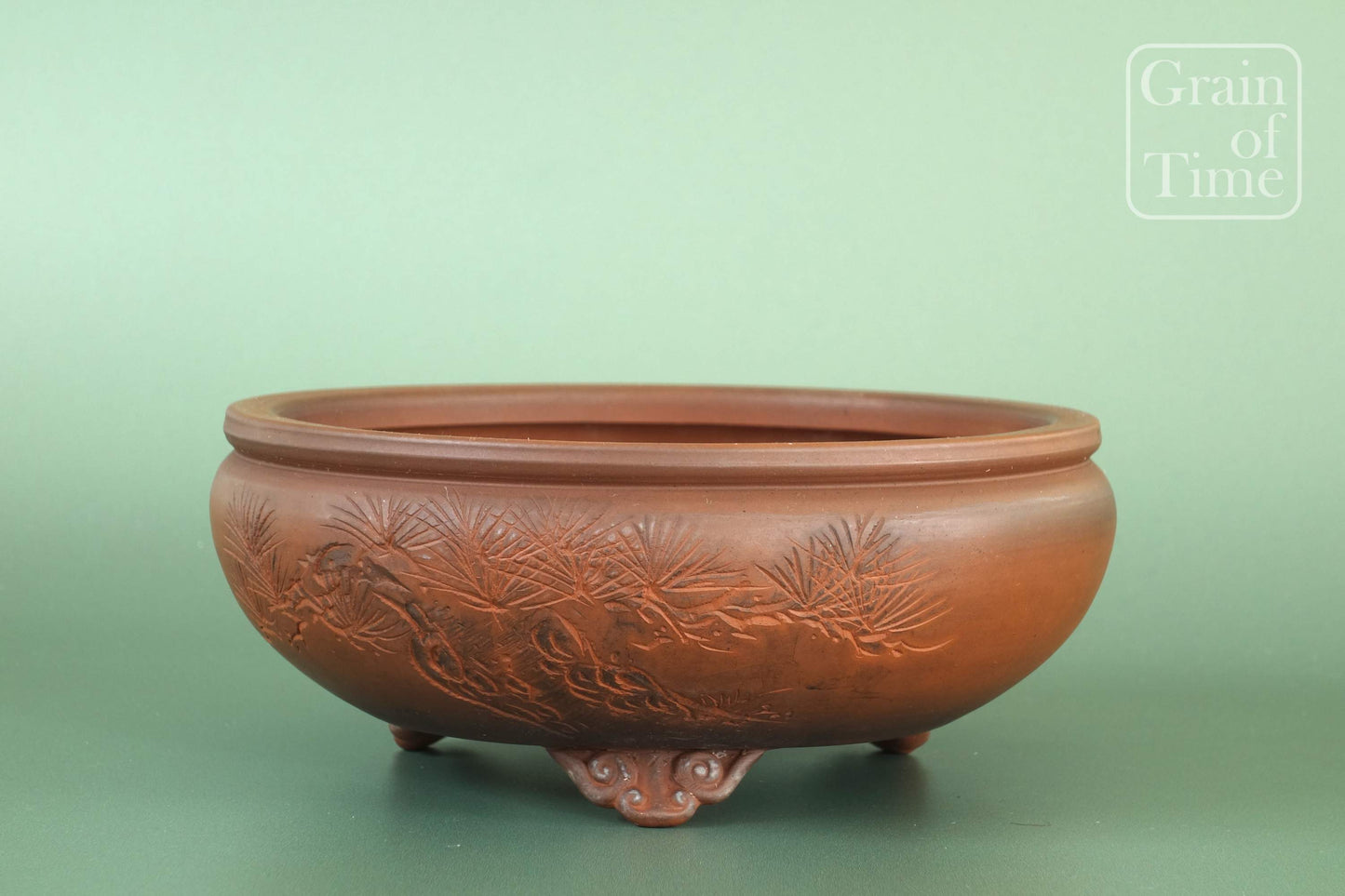 Bigei (Tokoname) - Carved Round - 6in (15cm)