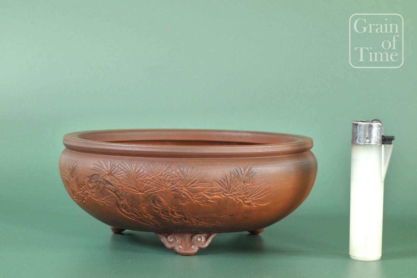 Bigei (Tokoname) - Carved Round - 6in (15cm)