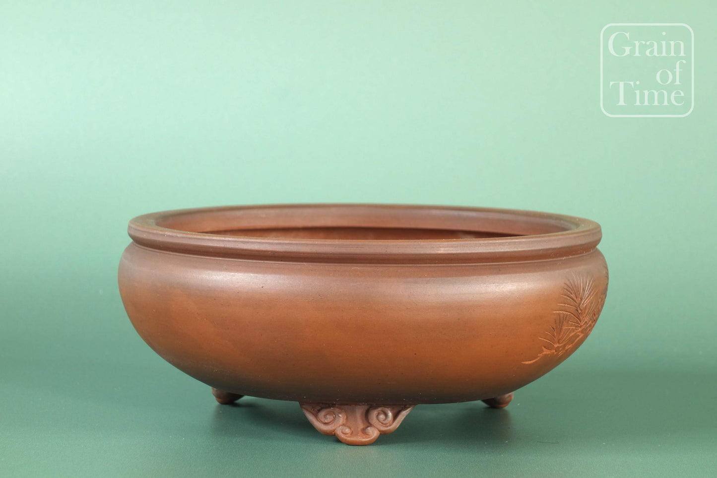 Bigei (Tokoname) - Carved Round - 6in (15cm)