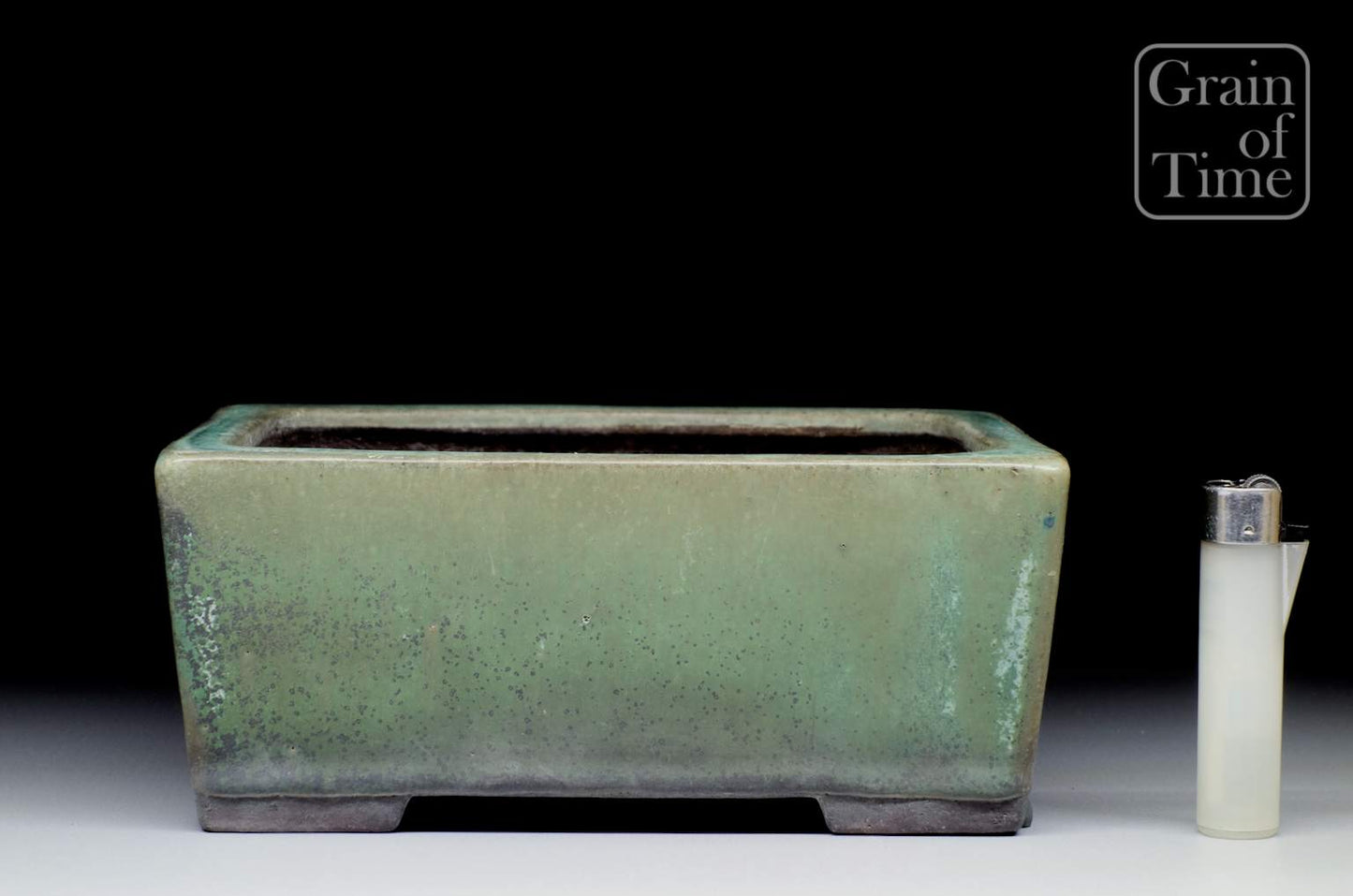 Yamaaki (Tokoname) Green Glazed Rectangle - 7¾ in (20cm)