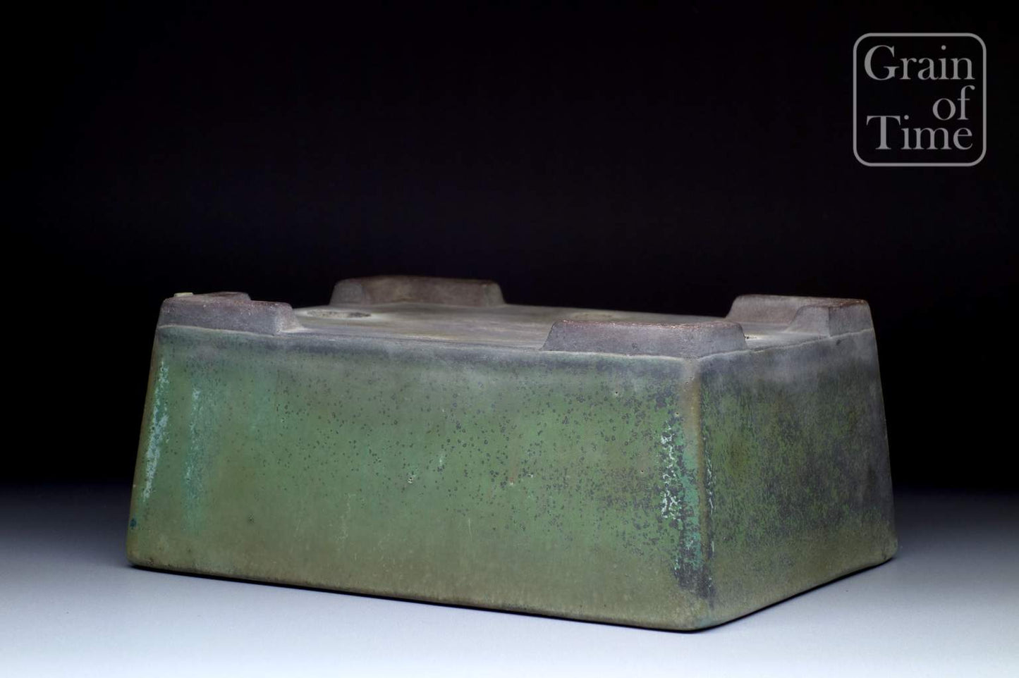 Yamaaki (Tokoname) Green Glazed Rectangle - 7¾ in (20cm)