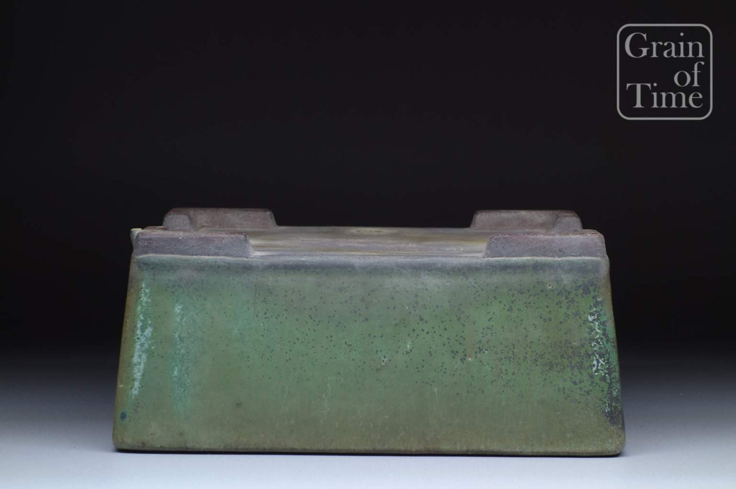 Yamaaki (Tokoname) Green Glazed Rectangle - 7¾ in (20cm)