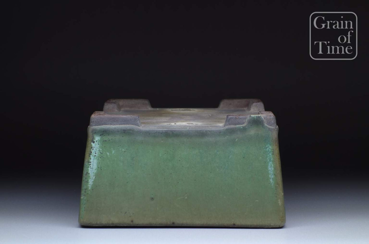 Yamaaki (Tokoname) Green Glazed Rectangle - 7¾ in (20cm)