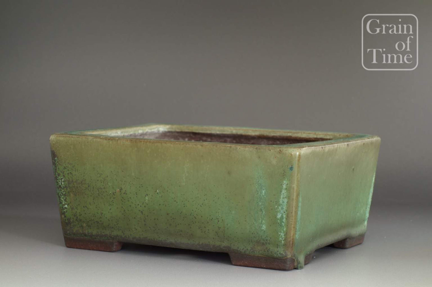 Yamaaki (Tokoname) Green Glazed Rectangle - 7¾ in (20cm)