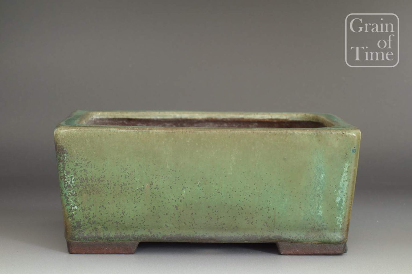 Yamaaki (Tokoname) Green Glazed Rectangle - 7¾ in (20cm)