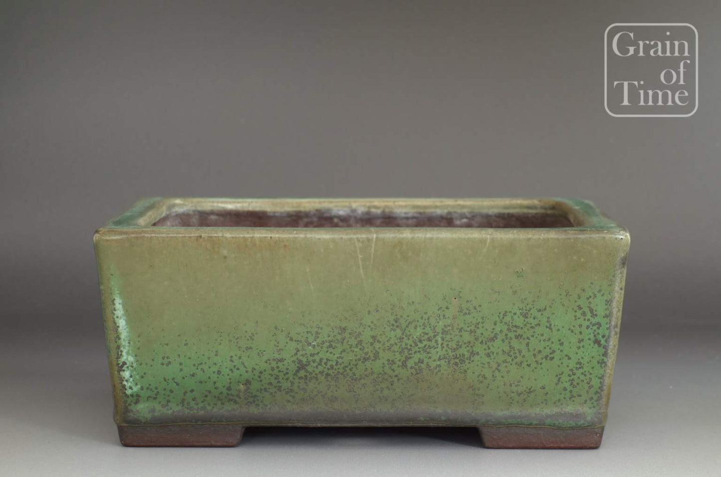 Yamaaki (Tokoname) Green Glazed Rectangle - 7¾ in (20cm)