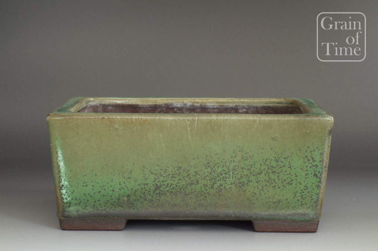 Yamaaki (Tokoname) Green Glazed Rectangle - 7¾ in (20cm)